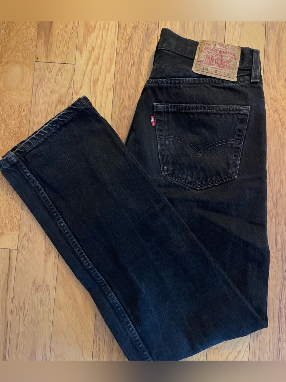 Levi’s 501 Black Jeans Men’s 32x32 Straight Leg Button Fly